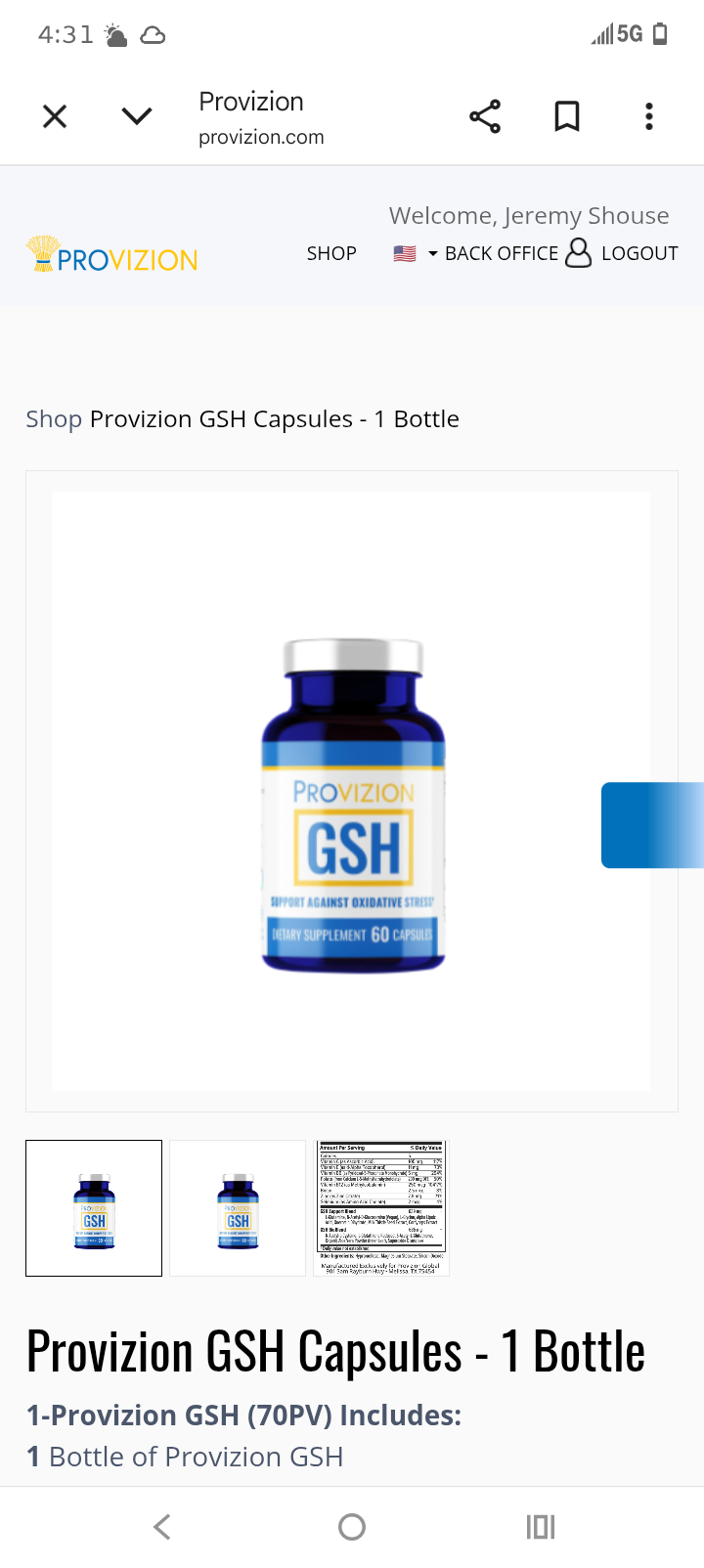 Glutathione Nanotechnology